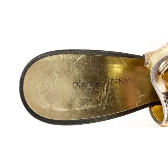 Dolce & Gabbana Animal Print Heels - Picture 4 of 6